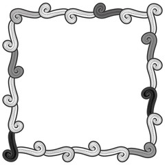 abstract water waves frame icon image vector illustration design 