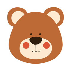 bear animal icon image vector illustration design 