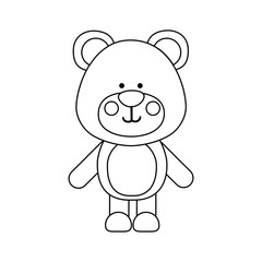bear animal icon image vector illustration design 