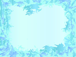 Fototapeta na wymiar Fundo azul com folhas abstratas