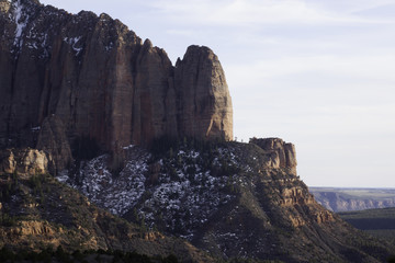 Rugged weathered mountain