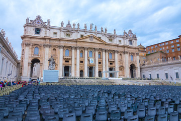 Obraz premium St Peters Square at Vatican City in Rome