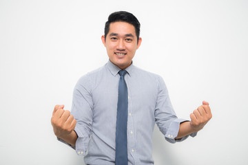 Young Asian businessmen feeling acting for Corporate social responsibility (CSR) business concept.