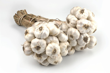 garlic isolated on white background