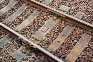 Naklejka premium Railway of Nishi station (cat station) in Wakayama Kansai Japan