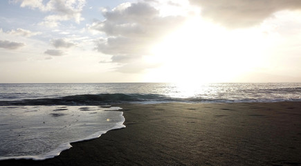 Evening's last light