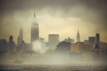 Fotobehang New York City fog © rabbit75_fot