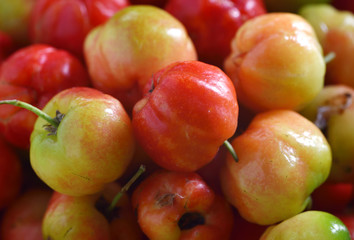 Sweet cherries as a background/ full frame