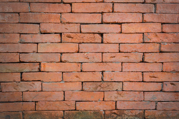 Obraz premium old red brick wall texture for background