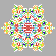 Ornate mandala round pattern.