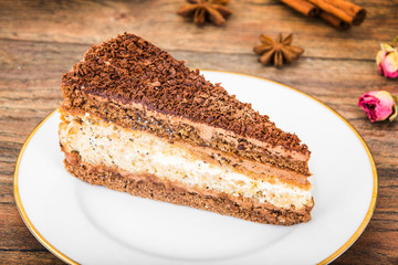 Homemade Cakes: Poppy Filling Cake on Plate