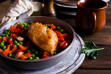 Fried chicken breast