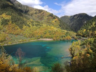 Scenery of Jiuzaigou.Sichuan of China