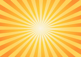 orange-yellow color burst background. -Vector illustration