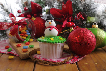 Christmas cupcake