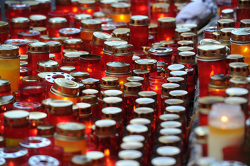 Plenty of candle lights to celebrate the dead ones
