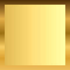 Gold texture vertical square pattern in frame. Light realistic, shiny, metallic golden gradient template. Abstract fashion metal decoration. Design for award, sale, background. Vector Illustration