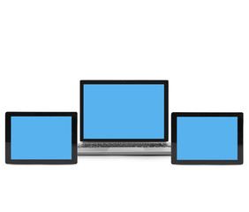 Laptop white  aluminium body