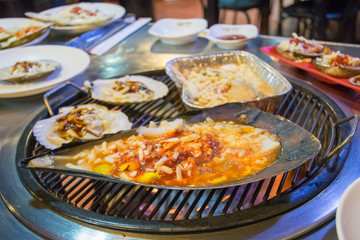 Grill shells bbq in korea style