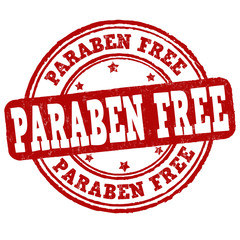 Paraben free sign or stamp