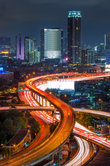 Bangkok city view with expressway.