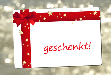 geschenkt
