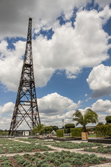 Historic radiostation tower in Gliwice, Poland