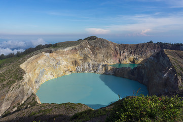 Lacs colorés du volcan Kelimutu, Flores, Nusa tenggara, Indonésie