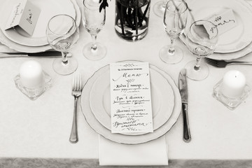 table setting