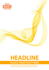 Modern abstract brochure, report or flyer design template