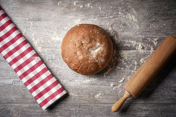 Cookie dough ready to be rolled