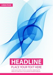 Modern abstract brochure, report or flyer design template