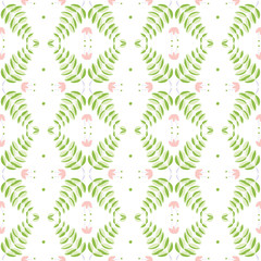 Delicate floral seamless pattern in bright pastel colors. Herbal pattern. Floral