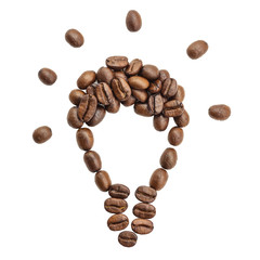 coffee beans lamp shape