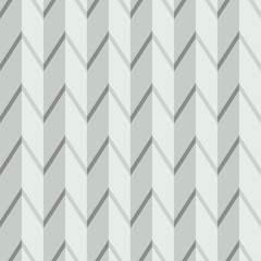 Monochrome geometrical seamless pattern. Volumetric background, seamless texture