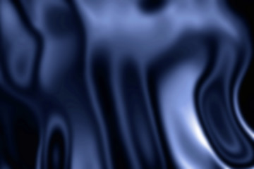 Dark blue fabric satin texture, shiny chrome surface, colorful glossy cloth, gradient textile, glitter silk material, abstract wool background