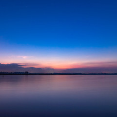 Beautiful sky at dawn Reflecting