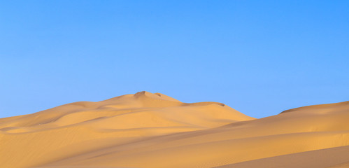  sand dune in sunrise in the desert