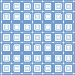 Square Pattern Background in Blue Tones