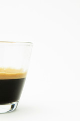 Espresso coffee  with copy space