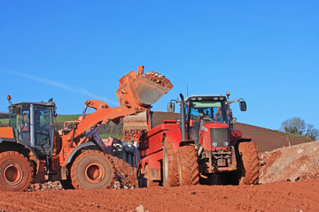 Tractor and front loader