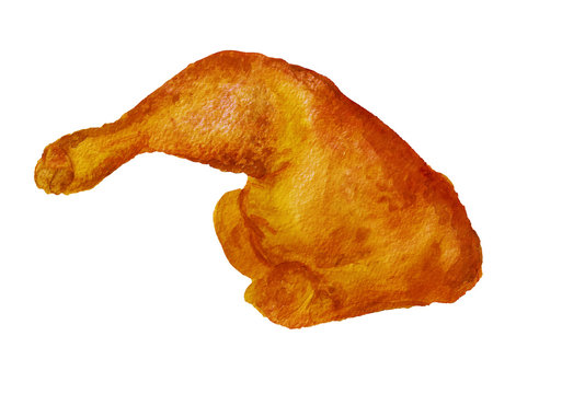 Roasted leg of chicken