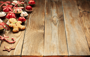 Christmas homemade gingerbread man cookie
