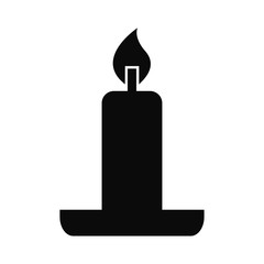 candle icon vector