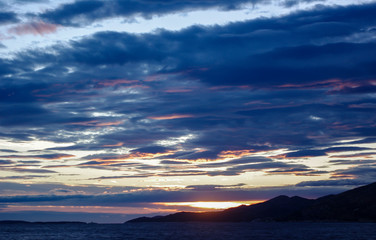 Lenticular clouds, Korcula