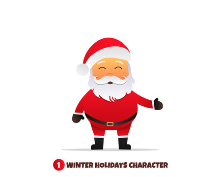 Santa Claus character. Merry Christmas and Happy New Year.