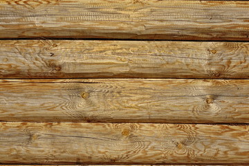Modern Hand Hewn Natural Log Cabin Wall Facade Fragme