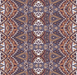 ethnic geometric striped seamless tribal  pattern 