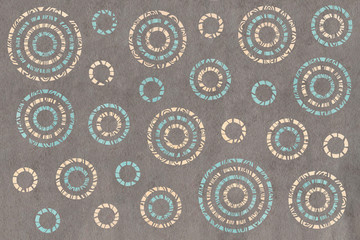 Watercolor abstract circles pattern.