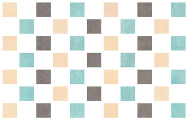 Watercolor geometrical pattern.